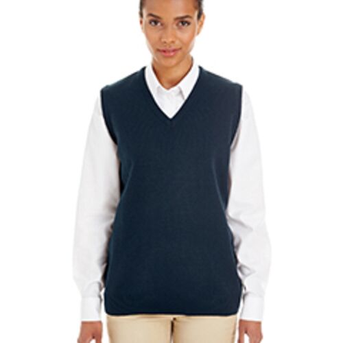 Ladies'  V-Neck Sweater Vest - Customer Supplied Thumbnail