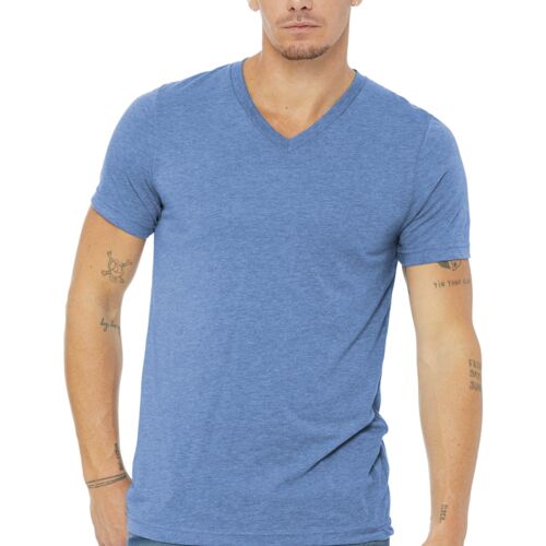 Unisex Triblend Short Sleeve V Neck Te Thumbnail