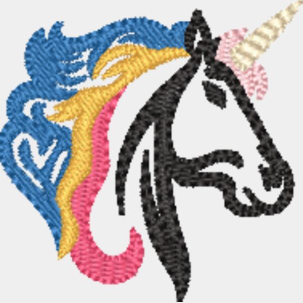 Unicorn masculine face line art Thumbnail