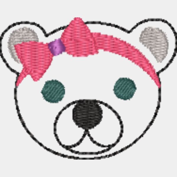 Bear face girl line art Thumbnail