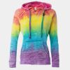 Women’s Courtney Burnout V-Notch Hooded Sweatshirt Thumbnail