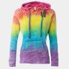 Women’s Courtney Burnout V-Notch Hooded Sweatshirt Thumbnail