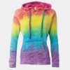 Women’s Courtney Burnout V-Notch Hooded Sweatshirt Thumbnail