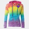 Women’s Courtney Burnout V-Notch Hooded Sweatshirt Thumbnail
